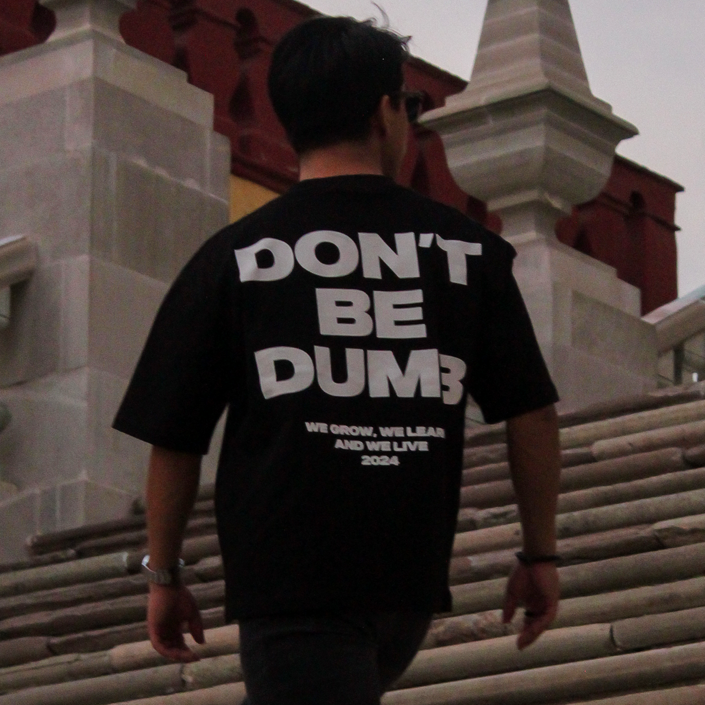 DON'T BE DUMB ✧ OVERSIZED TEE BLACK
