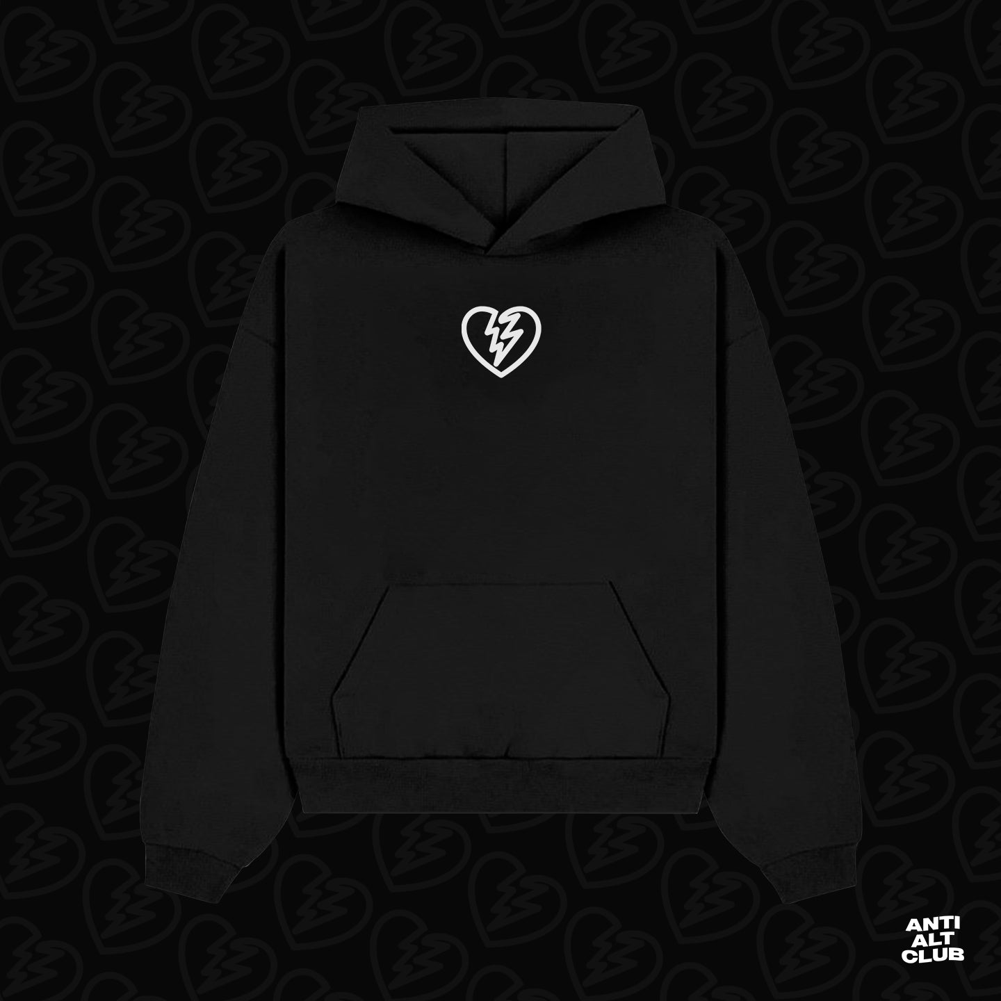 EXTRAÑOS ✧ RELAXED HOODIE BLACK