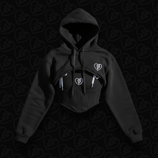 PRESENCIA ✧ FITTED CORSET & HOODIE BLACK