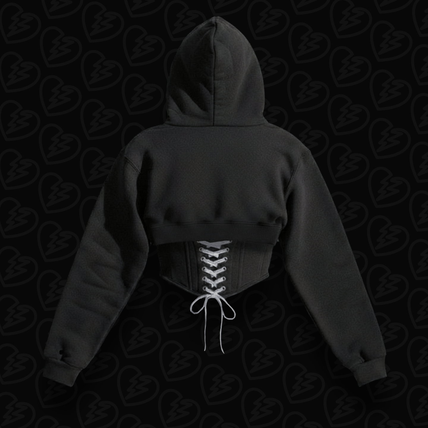 PRESENCIA ✧ FITTED CORSET & HOODIE BLACK