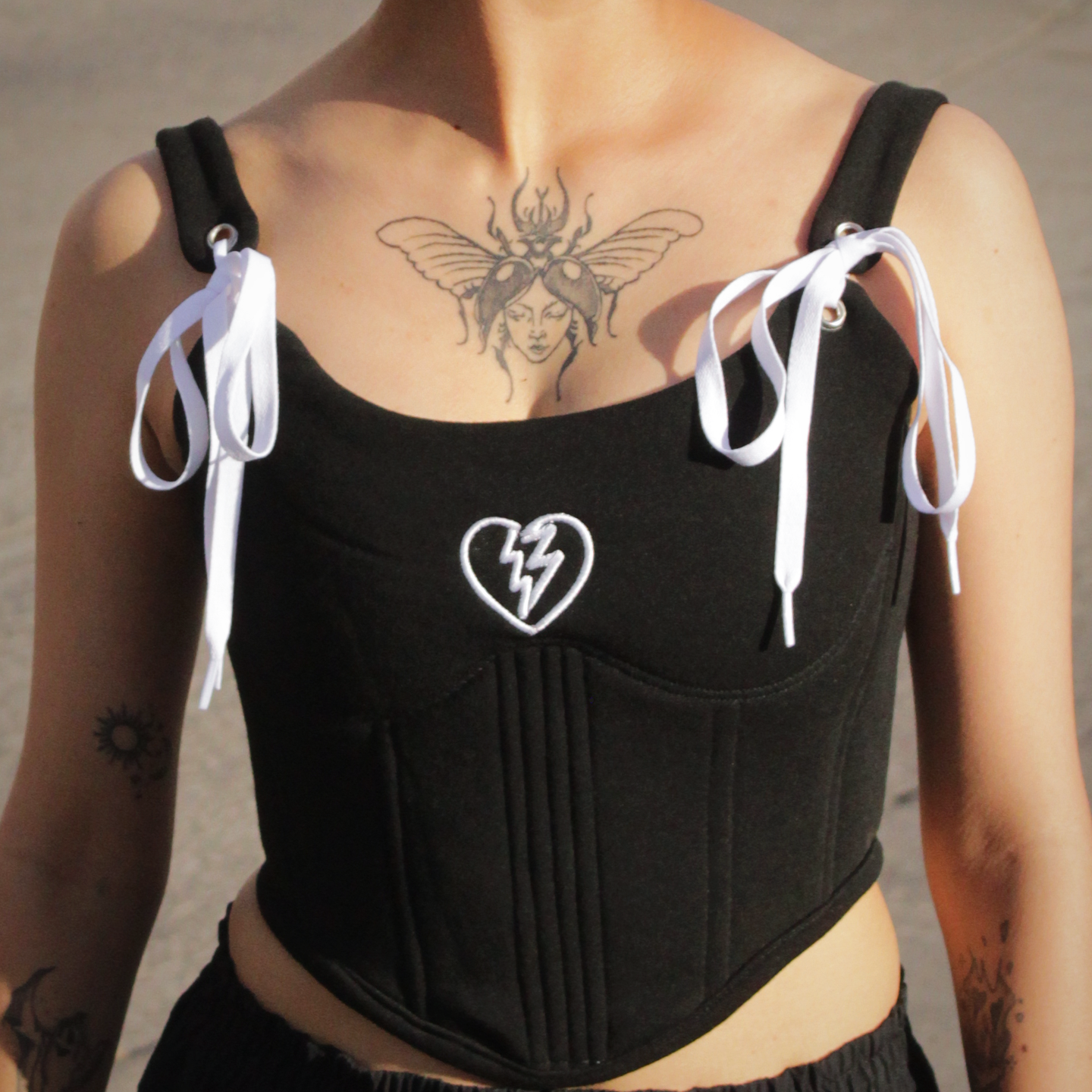 PRESENCIA ✧ FITTED CORSET & HOODIE BLACK