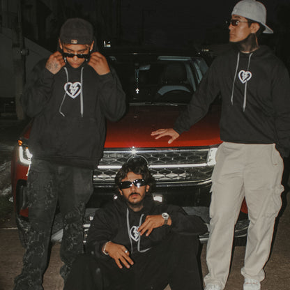 EXTRAÑOS ✧ RELAXED HOODIE BLACK